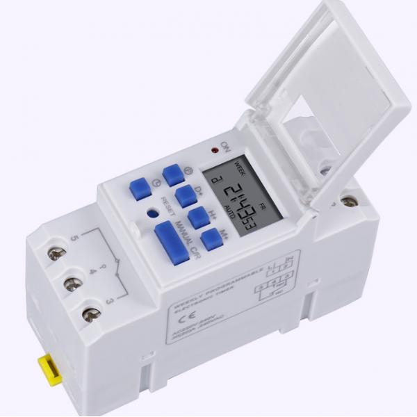 Quality Electrical Lead Rail ABS Digital Timer Switch 220V 30A 36*66*82mm for sale