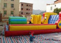 China Giant Commercial Inflatable Obstacle Course with slide / Inflatable Tunnel 10x4m factory