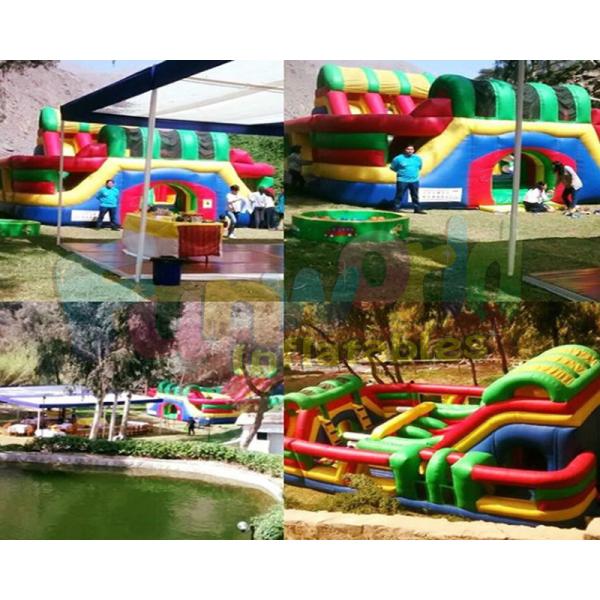 Quality Multi Adult Jumping Inflatable Amusement Park Bouncy Castle Slide for sale