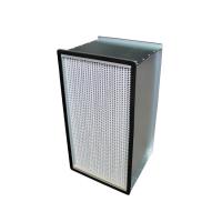 Buy cheap High Efficiency Deep Pleated HEPA Air Filters H14 H13 Air Conditioning 80%RH from wholesalers