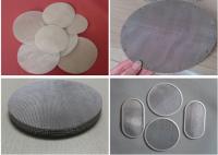 China Wire Mesh Filter Disc And Packs , Stainless Steel Nickel Material Discs Filters factory