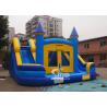 China Commercial inflatable bouncy castle with double slide and removable banner factory