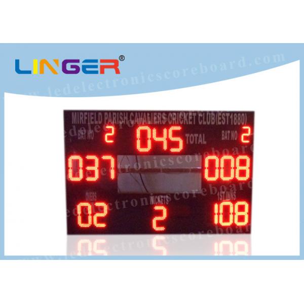Quality Different Color LED Cricket Scoreboard For Outside Hanging / Mounting Installation for sale