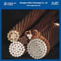China Hard Drawn Copper Clad Steel Conductor With Wooden Drum Packing factory