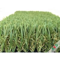 china Durable Four Tone 12400Dtex / 8f Hybrid Wave Outdoor Artificial Grass With W