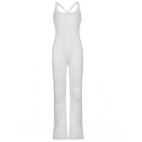China Small Quantity Garment Manufacturer Womens One Piece Bodycon Sleeveless Backless U-Neck Jumpsuit factory