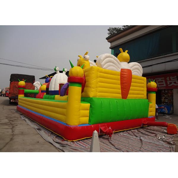 Quality Customized Cartoon Inflatable Bouncy Castle Waterproof / Fire - Resistant for sale