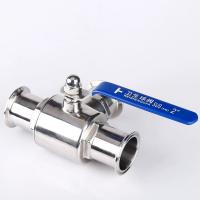 China Sanitary Stainless Steel 304 316 316L Tri Clamp 3-Way Sanitary Ball Valve Type T Type L factory