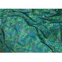 Quality Foil Hologram Double Knitted Printed Nylon Fabric For Leotard Garments for sale