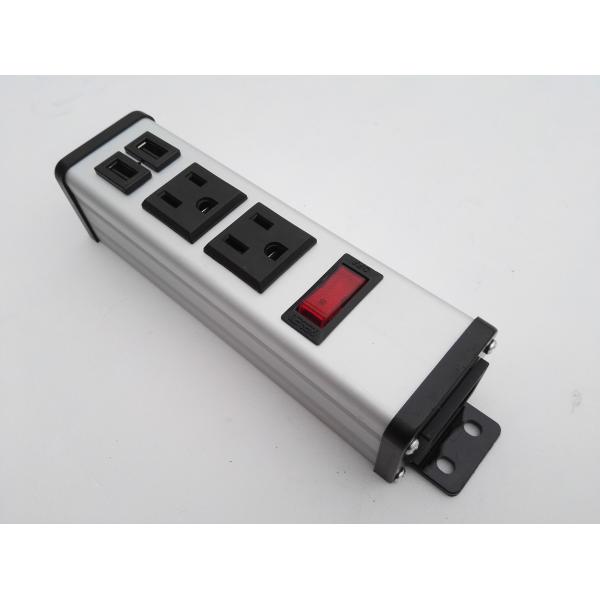 Quality Universal 2 Outlet Travel Power Bar With Usb Ports Surge Protention / Overload Protection for sale
