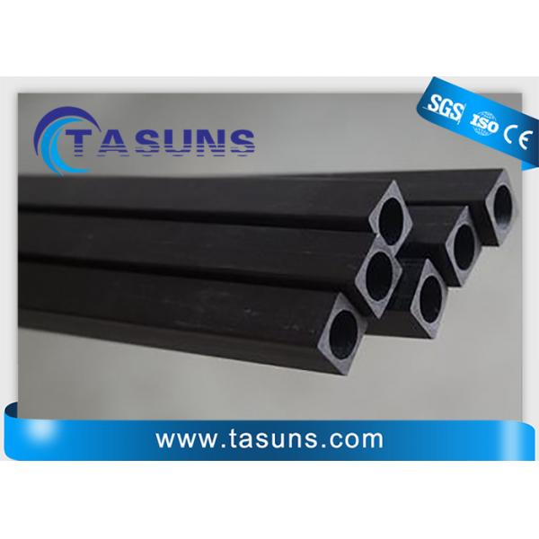 Quality Pultruded Carbon Fiber Square Tubing 3x3x2mm Inner Round for sale