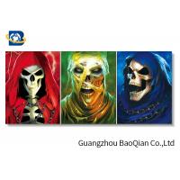 China Stereograph Printing Lenticular Flip Creative Amazing Skull Decorative Waterproof Wallpaper factory