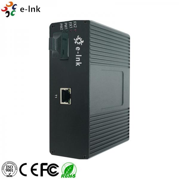 Quality RJ45 Connector Industrial Ethernet Media Converter 10 / 100 Base -TX To 100 Base for sale