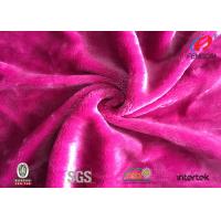China SOLID Velvet Home Decor Fabric , 100% Polyester Shiny Blush Pink Velvet Fabric factory