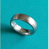 China 7mm Dome Cobalt Chrome Double Grooves Wedding Band Ring for sale