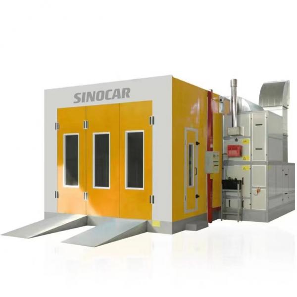 Quality 2 Stage Automotive Refinish Paint Booths Vehicle Spray Booth With LED Lighting for sale
