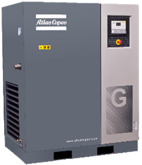 Quality G37 Diesel Rotary Screw Air Compressor Atlas Copco Oil Injected 37kw for sale