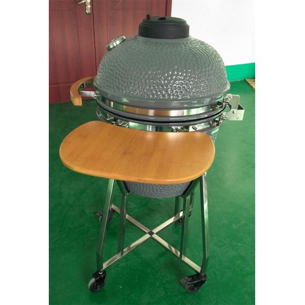Quality Green SGS Pizza Charcoal Ceramic 18 Inch Kamado Grill for sale
