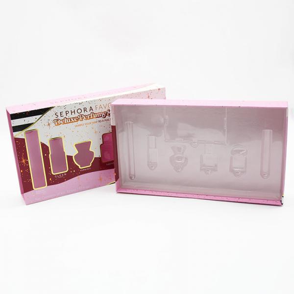 Quality Custom Private Label Clear Window Perfume Paper Packaging Box with Insert for sale