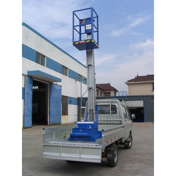 Quality 10M Platform Height 130KG Loading Capacity Aerial Work Platform with Single Mast for sale