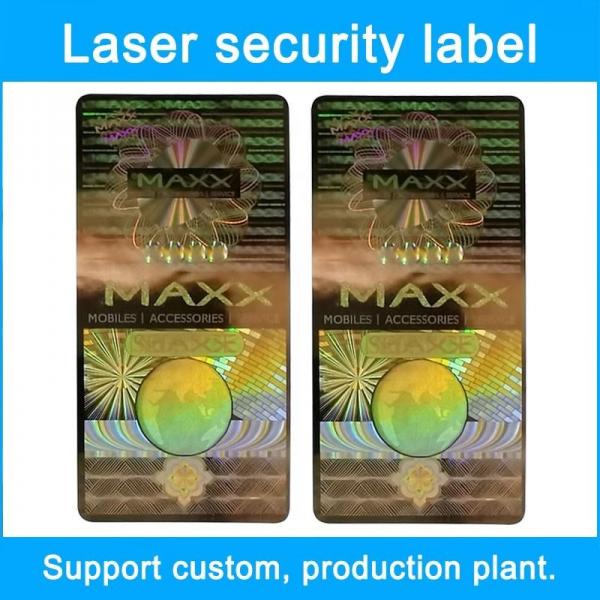 Quality HX-69 Print Custom Security Stickers Anti Counterfeit Laser Label CE for sale
