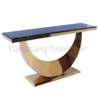 China Simple Collection Console Table With Black Marble For Living Room factory