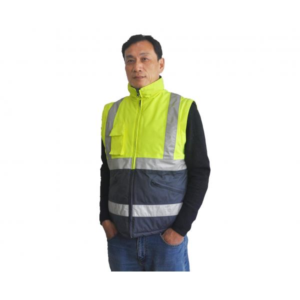 Quality Bomber Winter Short Hi Vis Waterproof Jacket Functional With Interior Pockets for sale