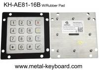 China PS/2 4X4 Layout Ruggedized Metal Keypad FCC For Kiosk factory
