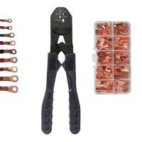 Buy cheap Crimping Tool Crimper Plier with 70pcs Open Barrel Copper Ring Lug Terminals from wholesalers