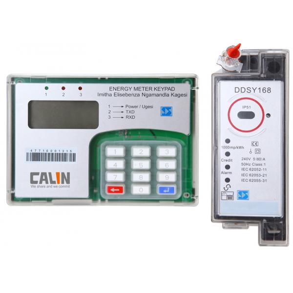 Quality Transparent Din Rail Mounted Kwh Meter 800g Single Phase Electric Meter for sale
