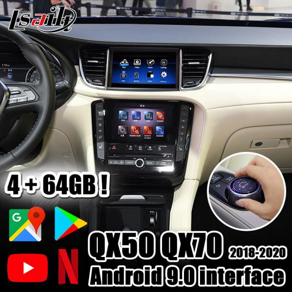Quality 4G PX6 CarPlay& Android multimedia video interface with YouTube, Netflix for 2018-2021 Infiniti QX60 QX80 QX50 for sale