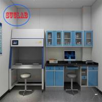 China Rectangular Modular Lab Furnitures Choose from White/Blue/Yellow/Black Options factory