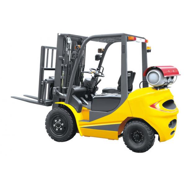Quality Speed 20km / H Dual Fuel Forklift 3.5 Ton , LPG Forklift Truck With Clear Visibility for sale