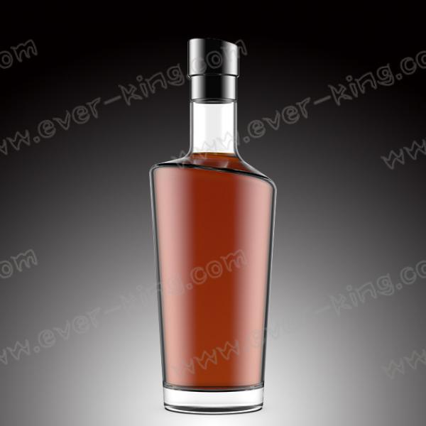 Quality OEM 1500G Luxury Decaling Whiskey Glass Bottle for sale