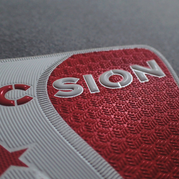 Quality 3D Embossed Logo High Frequency TPU Custom Clothing Patches for sale