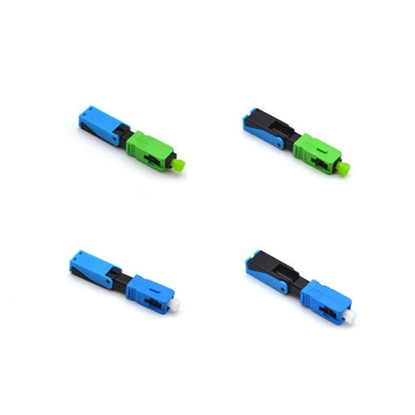 Quality Green Fiber Optic Fast Connector 52mm Fiber Optic SC Connector For 2 X 3mm Drop for sale