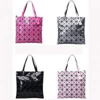 China OEM Geometric Diamond PU Women Shoulder Handbag factory