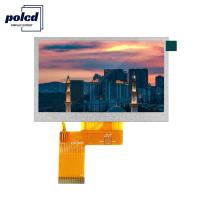 Quality Polcd 24 Bit RGB Lcd 4.3 Inch 800x480 TFT LCD Display 53.86mm Industrial for sale