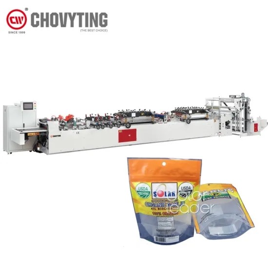 China Multilayer Laminating Pouch Making Machine 80pcs/min For Food Packaging for sale