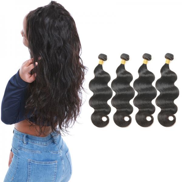 Quality 8A Unprocessed Healthy Body Wave Weave Hair 16 Inch 4 Bundles No Tangle for sale