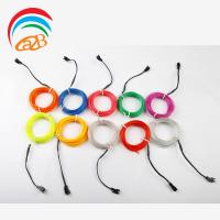 China new generation flexible cuttable electroluminescent el wire neon wire with 10 colors factory
