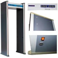 China ABNM600A 6 detection zones walk through metal detector with LED alarm lights for sale