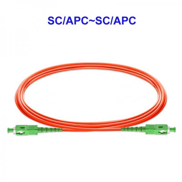 Quality OM1 OM2 Fiber Optic Patch Cable Multimode Duplex SC APC To SC APC for sale