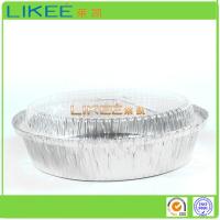 Quality Thin Round Aluminium Foil Container Easy To Pack Aluminum Foil Food Tray for sale