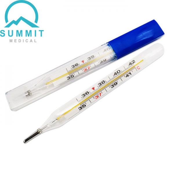 Quality Hospital Oral Armpit Glass Thermometers Clinical Mercury Thermometers Medium for sale