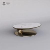 China Living Room Top Marble Art Table Furniture Stainless Steel factory