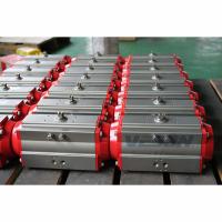 China Ployester Coated Quarter Turn Pneumatic Rack And Pinion Pneumatic Actuator Control Ball Or Butterfly Valves for sale