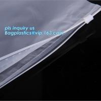 China PP Flat Slider Zipper for PP Zipper Bag, Cloth package PE slider zip bag, Apparel Garment Clothing package PE slider zip factory