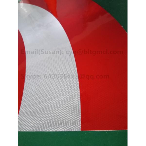 Quality High Visibility Colored Reflective Tape Sheets For Vehicles Cone Sleeve for sale