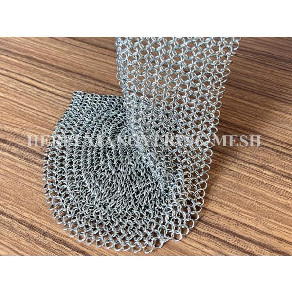 Quality Galvanized Steel Round 0.53mm Metal Ring Mesh Chain Link Decoration Wire Fence for sale